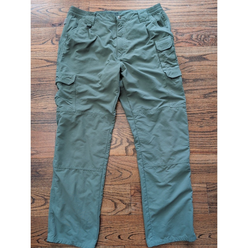 5.11 Tactical Series Army Green Cargo Pants 74158 Men Sz 38x34 Utility Elastic